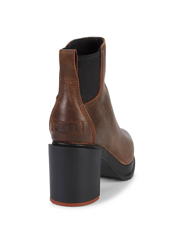 Sorel Blake Womens Leather Ankle Chelsea Boots - Black