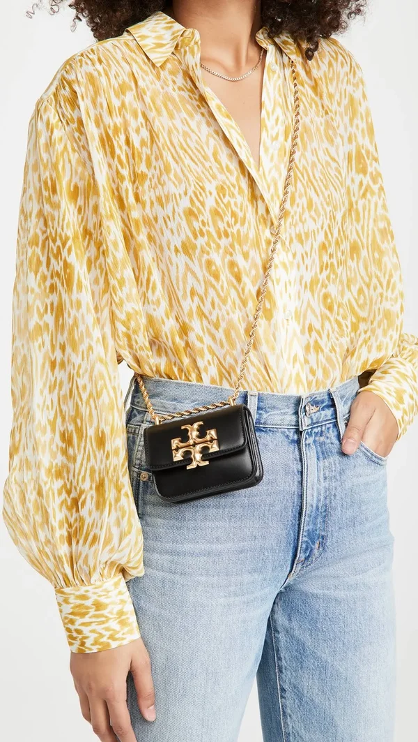 Tory Burch Eleanor Mini Crossbody Bag - Black, Women's