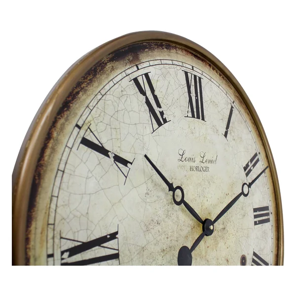 Aspire Home Accents 22x22 Raleigh Pendulum Wall Clock - Brown