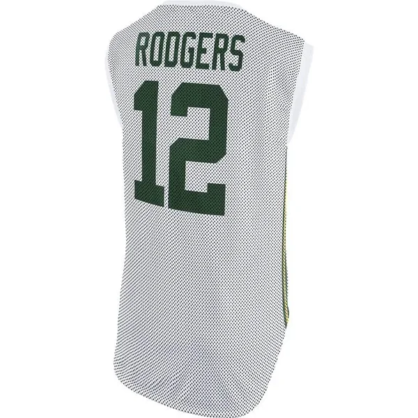 Nike Aaron Rodgers Green Bay Packers Women's White Player Name & Number Sleeveless Top Size: Medium