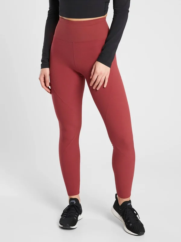 Athleta Women's Quest Hybrid Tight Canyon Red Petite Size 0