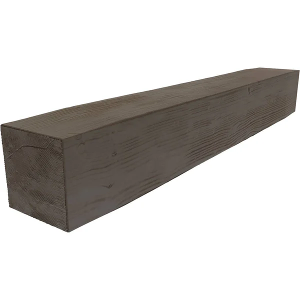Ekena Millwork MANUSD04X06X72HD 4x22H x 6x22D x 72x22W Sandblasted Faux Wood Fireplace Mantel - Natural Honey Dew