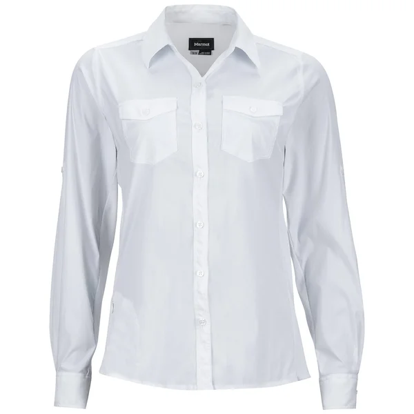 Marmot Women's Annika Long-Sleeve Shirt - White, Xs