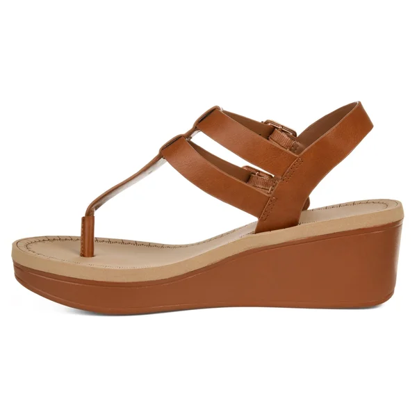 Journee Collection Bianca Women's Wedge Sandals, Size: 11, White