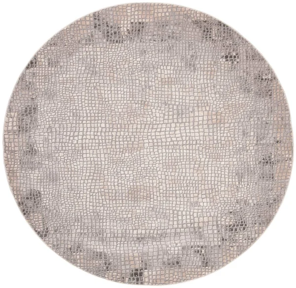 Safavieh Meadow MDW184E 6&7x22 x 6&7x22 Round Taupe, Grey Area Rug