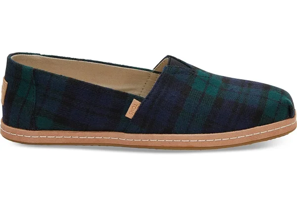 Toms Women's Seasonal Classic Alpargata - Size: 7, Spruce Plaid