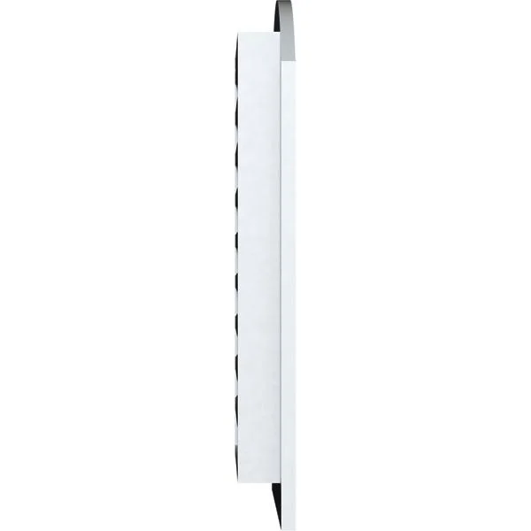 Ekena Millwork GVPAR20X3001FUN 20x22W x 30x22H Arch Top Gable Vent (25x22W x 35x22H Frame Size): Functional - PVC Gable Vent w/ 1