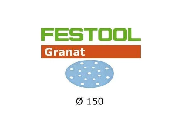 Festool Abrasive Granat 6x22 Dia - 320 Grit, 100 Pack 496985