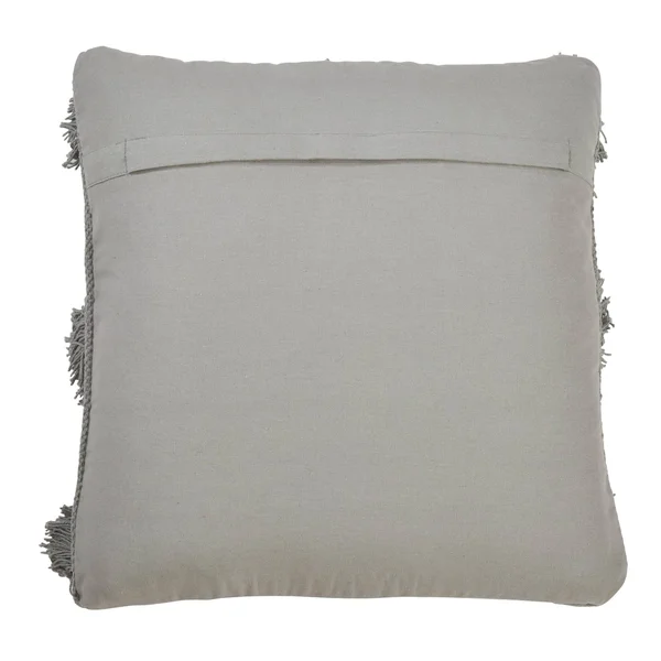 Down Filled Pom Pom Throw Pillow - Saro Lifestyle 5269.GY18S