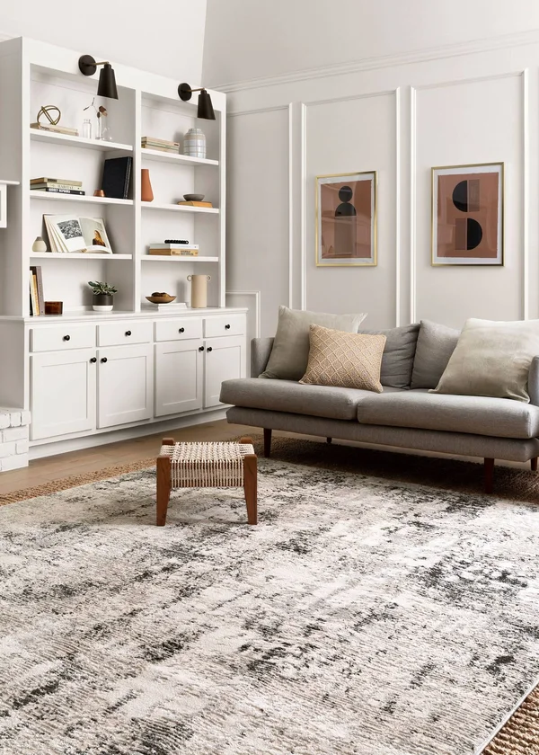 Loloi II Alchemy ALC-04 Silver Graphite Rug - 2 ft 8 in x 7 ft 6 in