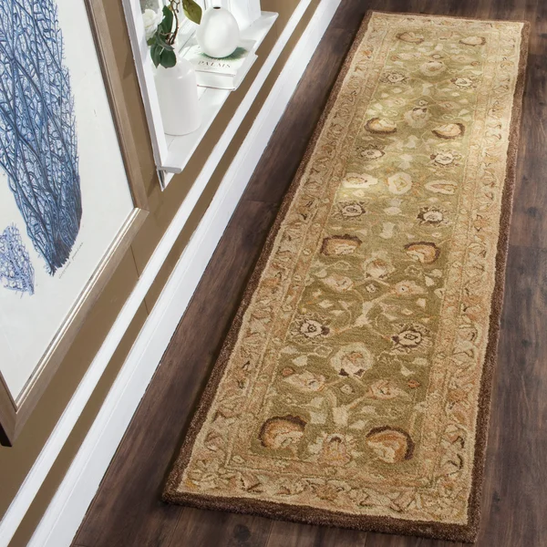 Safavieh Anatolia AN512C 2&3x22 x 10&0x22 Runner Sage, Beige Area Rug