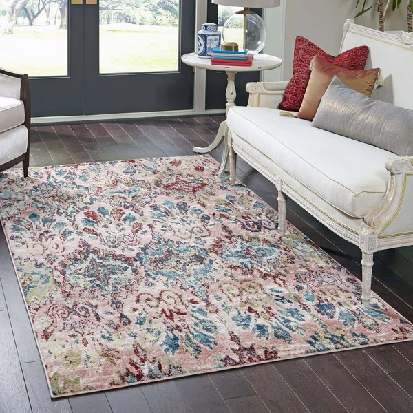 Unique Loom Brewton Sumter Area Rug (4& 0 x 6& 0 - Pink)