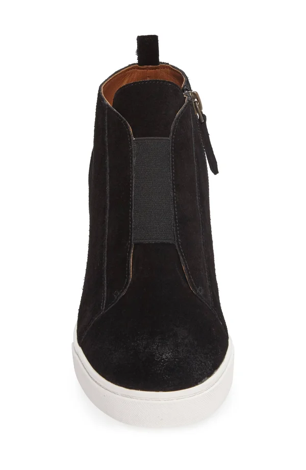 Linea Paolo &Felicia& Wedge Sneaker - Black - 11 M