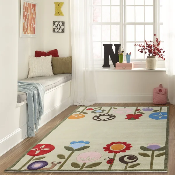 Momeni Lil Mo Whimsy Area Rug - Grass, 4& x 6&