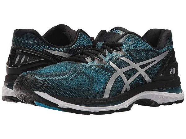 Asics Men's Gel Nimbus 20 - Island Blue - White - Black - 10 - D