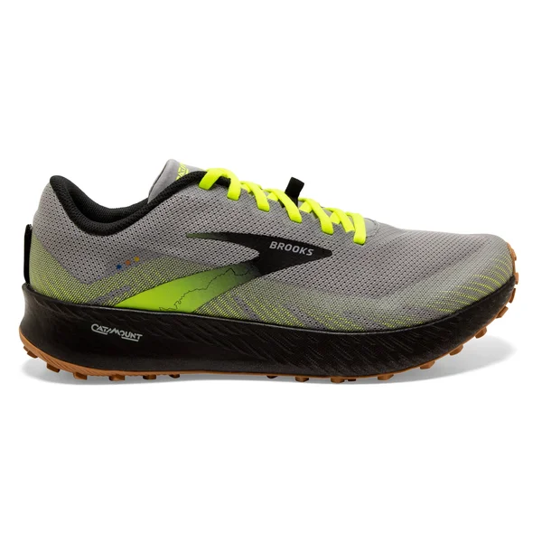 Brooks Catamount Trail Running Shoe - Men's Grey/Nightlife/Black - 11.5