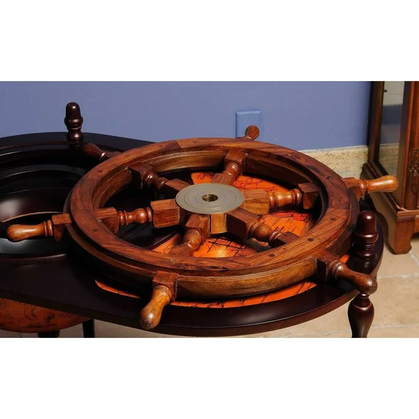 36x22 Classic Replica Ship&s Wheel Decorative Accent - 36x36x2x22 - Multiple Colors
