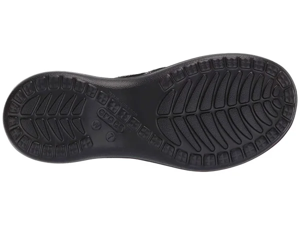 Crocs Women's Capri Strappy Flip Flops - Black
