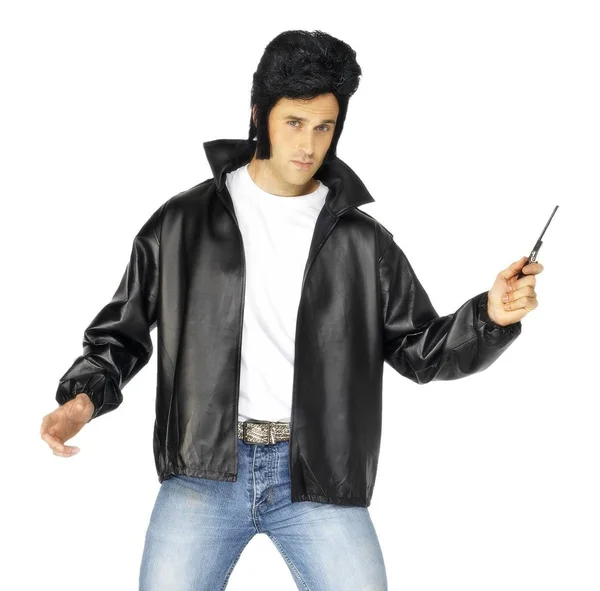 Black Men's Grease T-Birds Jacket