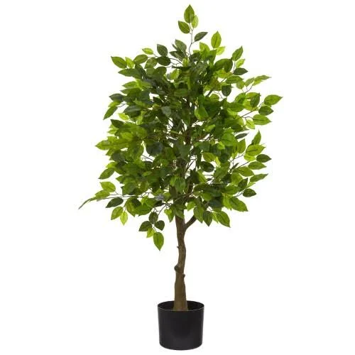 Nearly Natural 39in. Ficus Artificial Tree - Green, Size: 39 inch