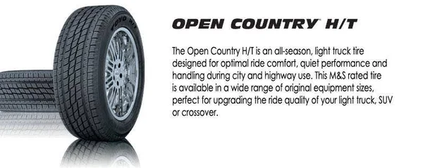 Toyo Open Country H/T Tire - 215/65R16 98H