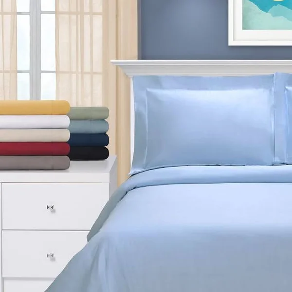 Superior Egyptian Cotton 1200 Thread Count Solid Duvet Cover Set King/California King-Charcoal