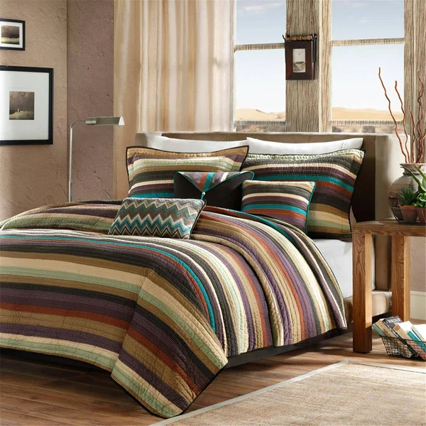 Madison Park Yosemite 6-Piece Quilted Coverlet Set, Full/Queen