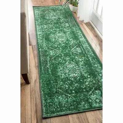 Bowning Power Loom Green Rug Bungalow Rose Rug Size: Runner 2&6x22 x 8&6x22