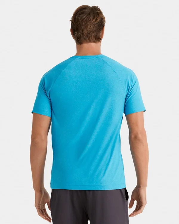 Reign Short Sleeve - Rhone Short Sleeve - Hawaiian Ocean Heather - Size: XX-Large