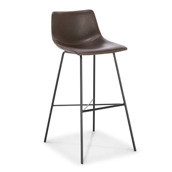 Paxton 29” Bar Stool in Brown - Set of 3, Poly & Bark