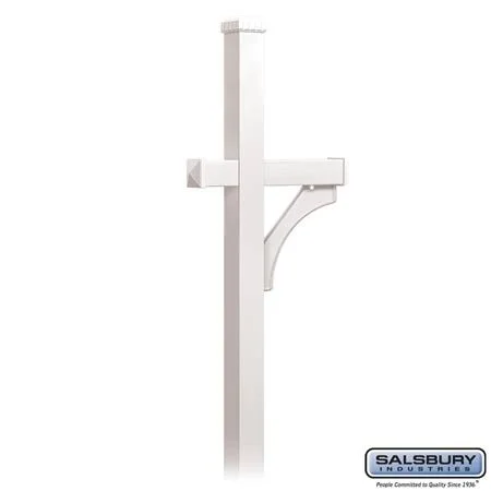 Salsbury Industries 4870GRN Deluxe Mailbox Post 1 Sided In-Ground Mounted - Green