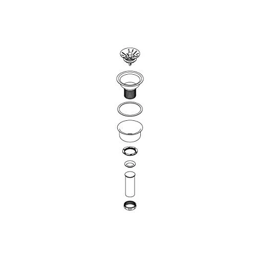 Elkay LK99S Drain Fitting with Satin STRAINER Basket