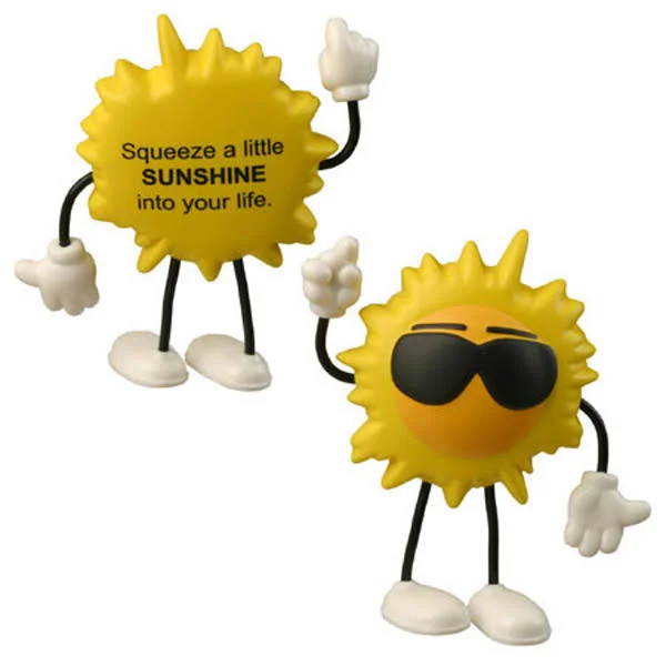 Promotional Cool Sun Figure Stress Reliever