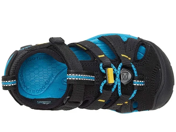 Keen Kids& Seacamp II CNX Sandal - 12 - Black - Keen Yellow