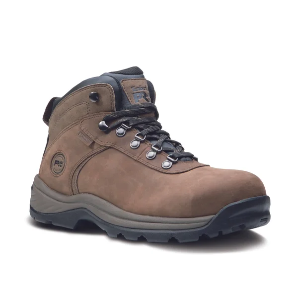 Timberland Pro Men's Flume Mid Waterproof Steel Toe Work Boots, Brown