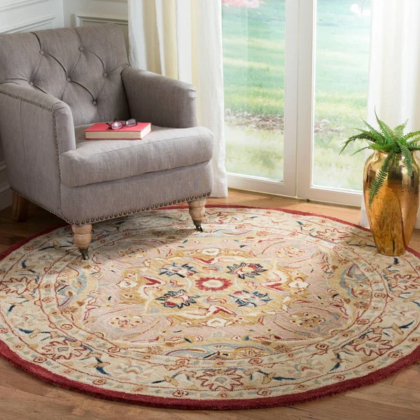 Safavieh Anatolia Gold/Ivory Area Rug; Round 6&