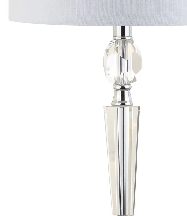 Jonathan Y Victoria 27x22 Crystal LED Table Lamp, Clear (Set of 2)