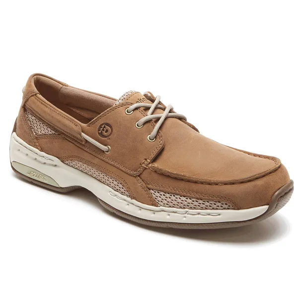 Dunham Men's Captain Boat Shoe Tan, 11.5, 2E