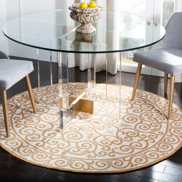Safavieh Chelsea Ivory & Gold Area Rug, White