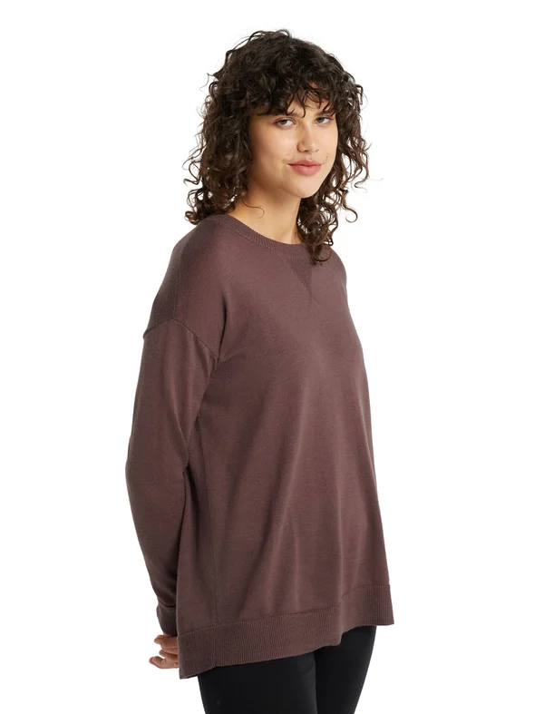 Icebreaker Women's Nova Sweater Sweatshirt - Medium - Mink