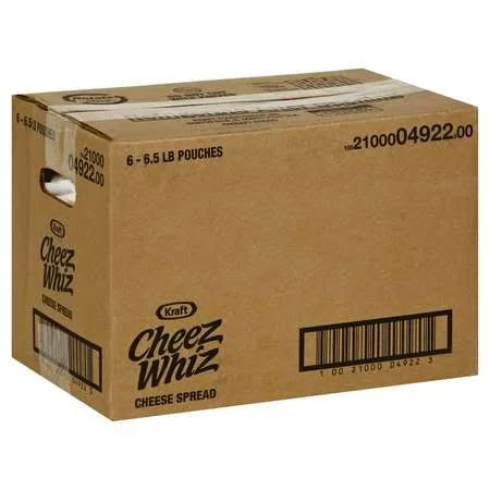 Cheez Whiz Cheese Spread - Pasteurized Process - 6 pack, 6.5 lb pouches