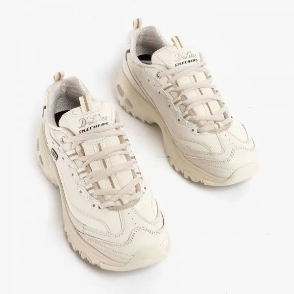 Skechers D&Lites Fresh Start Women's Sneakers - Size: 6, White