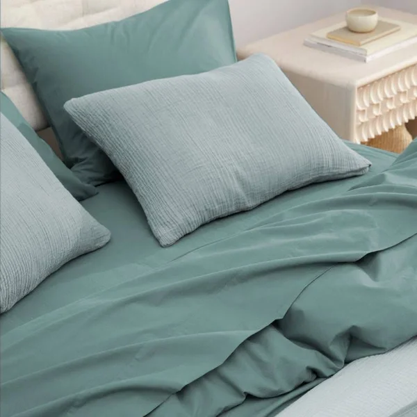 Parachute Brushed Cotton White Standard Pillow Cases, Set of 2