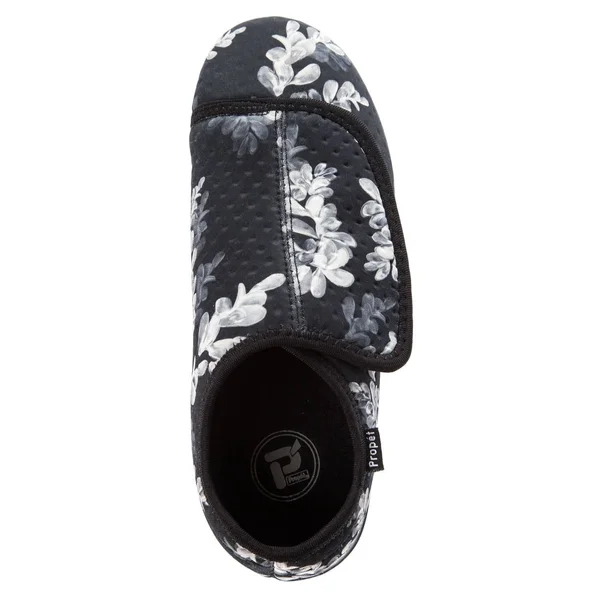 Propet Women's Cush N foot - Size: 8, Black Floral