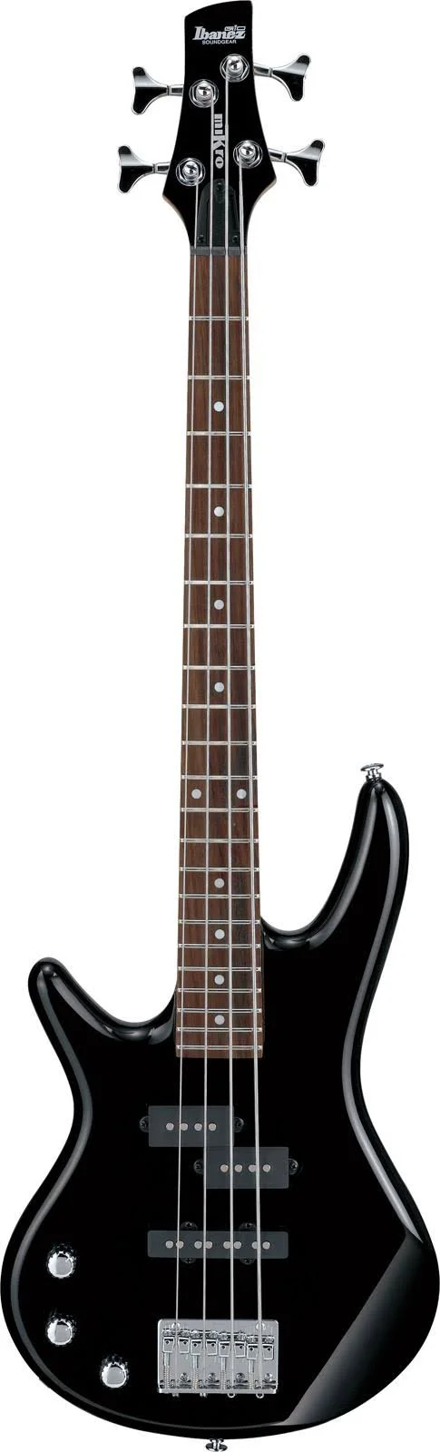 Ibanez GSRM20L Mikro Left-Handed 4-String Short Scale Bass Guitar, Black