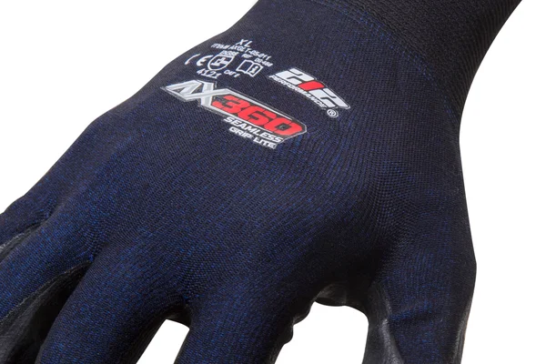 212 Performance AXGLT-05-011 AX360 Grip Lite Nitrile-Dipped Work Glove - 12-Pair Bulk Pack, X-Large