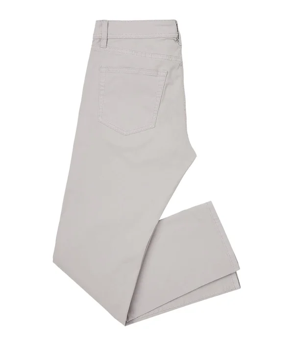 Liverpool Men's Regent Relaxed Straight Peached Colored Twill Jeans in White - Cotton, Size 38/34