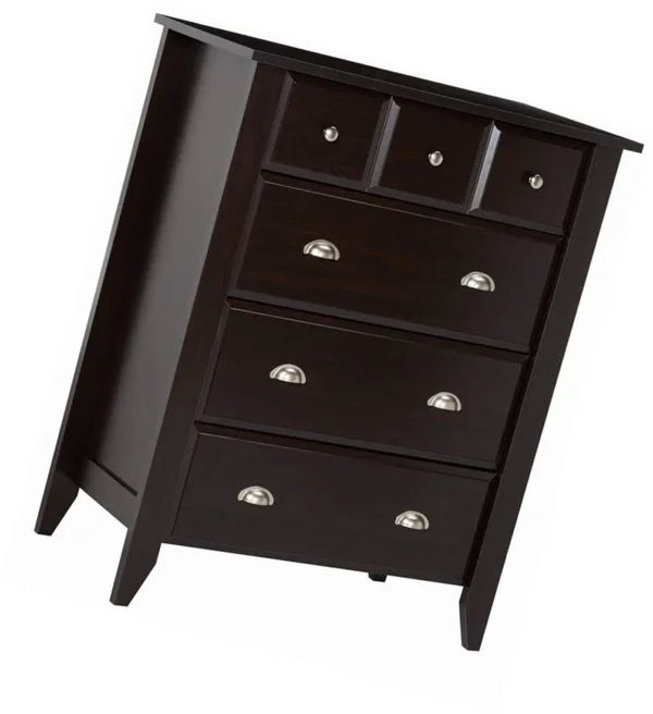 Sauder Shoal Creek 4 Drawer Chest, Jamocha Wood