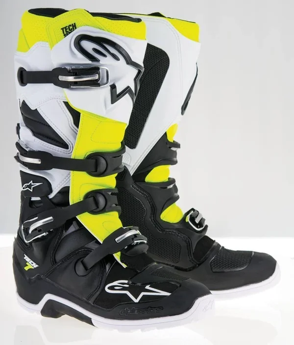 Alpinestars Tech 7 Enduro Boots - Black/Red/Gray - Size 8