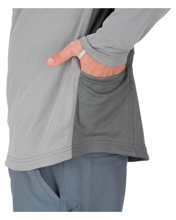 Simms Solarflex Plus Hoody L, Granite
